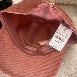 JCREW Corduroy pink hat. NWT